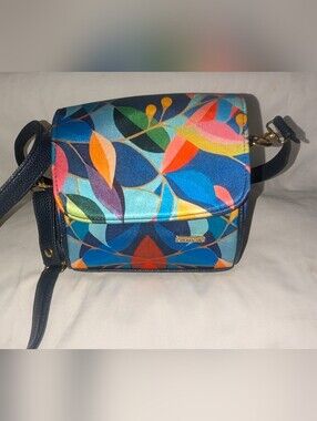 Chula Moda Latina Mini Baulito Vibrant Abstract Crossbody Bag NWT